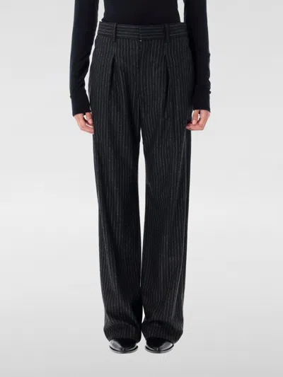 Isabel Marant Pantalone In Misto Lana Stretch Ricamato  Donna In Blue