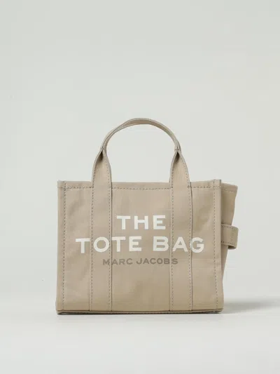 Marc Jacobs Logo Printed Handbag In Sand