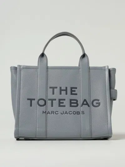 Marc Jacobs Medium Leather Structured Handbag In Gray