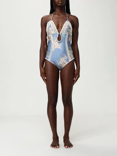 Zimmermann "cascadian" One-piece Swimsuit In Multi