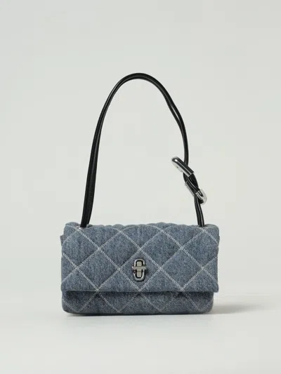 Marc Jacobs Quilted Chain Strap Top Handle Shoulder Bag In Blue