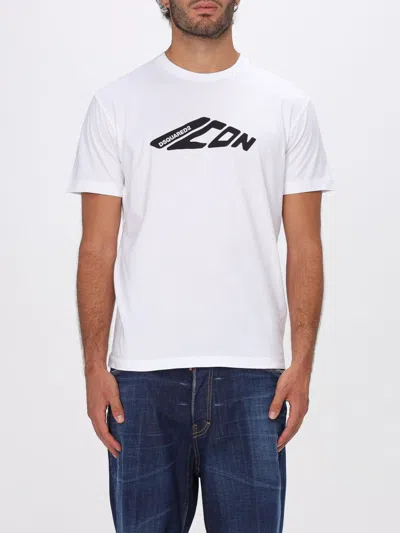 Dsquared2 Dsquared Men Cotton T-shirt In Neutral