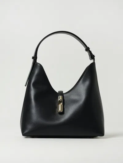 Furla Borsa Goccia M Hobo Nera In Black