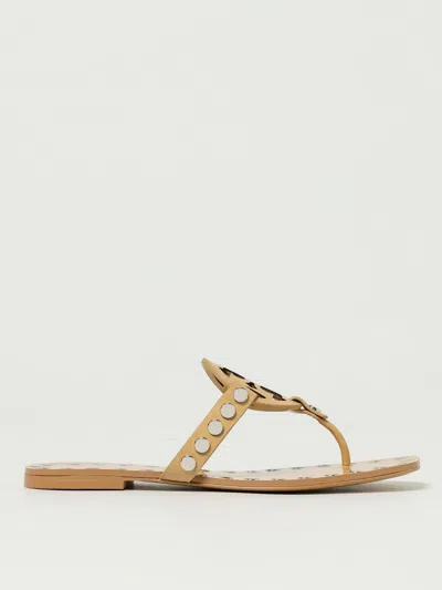 Tory Burch Studded "miller" Sandal In Neutral