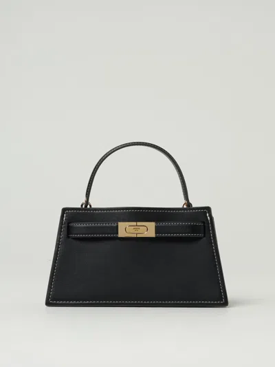 Tory Burch Lee Radziwill Mini Leather Handbag In Black