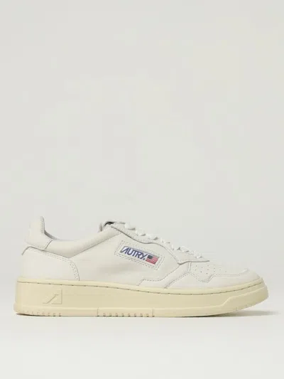 Autry Smooth Leather Low-top Sneakers With Perforated Detailing In White
