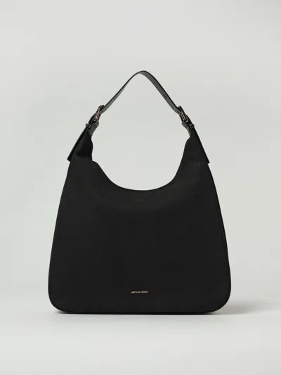 Michael Kors Black Leather Hobo Bag In Black