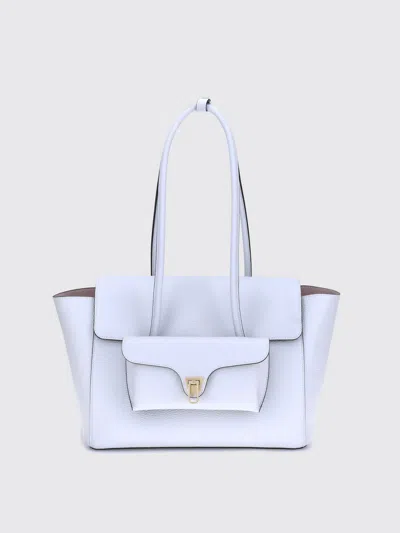Coccinelle Double Bit Shoulder Bag In White
