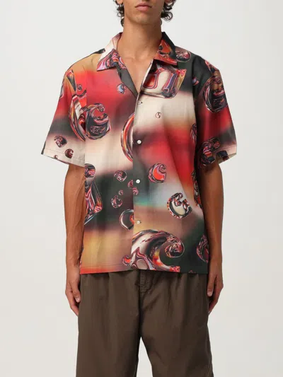 Carhartt Work In Progress Solar Chrome Print Short Sleeve Button-up Shirt In Multi