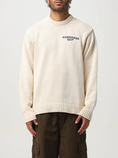 Carhartt Ivory Cotton Blend Helix Sweater In Neutral