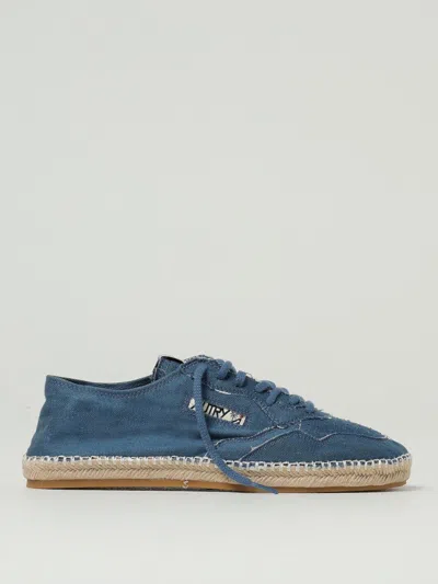Autry Canvas Sneakers On Espadrille Sole In Blue