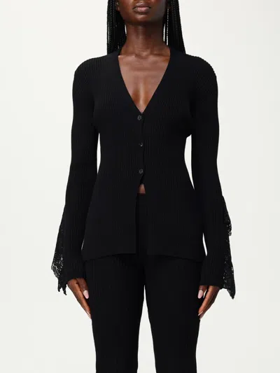 Blumarine Black Viscose Blend Cardigan In Black