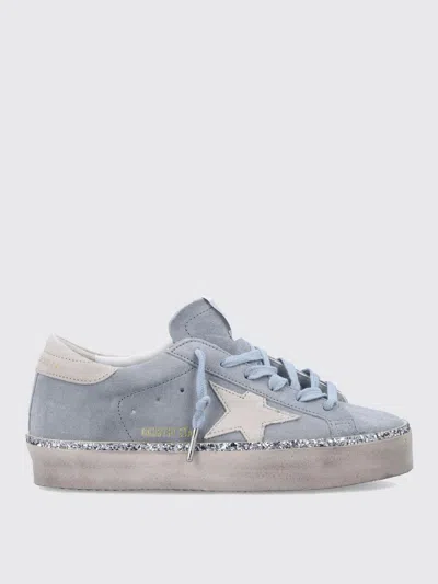 Golden Goose Leather Star Patch Sneakers In Blue
