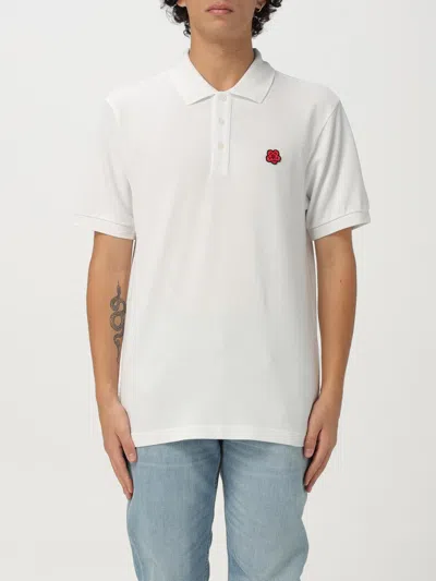 Kenzo "boke Flower" Polo Shirt In White