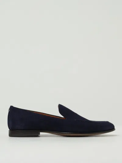 Dolce & Gabbana Logo-embellished Suede Loafers In Blue