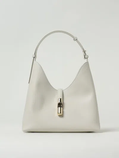 Furla Drop M Hobo In White