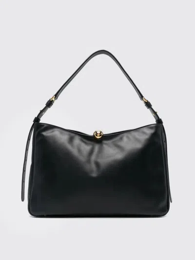 Furla Soft Large Shoulder Bag With Adjustable Strap In Black