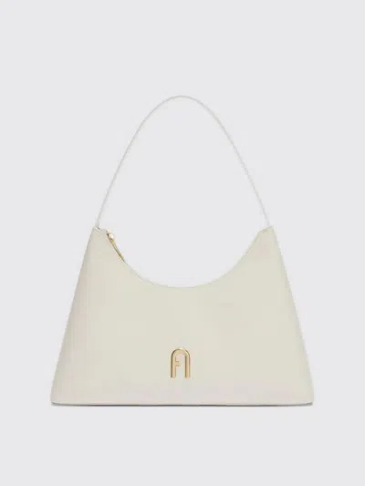 Furla Small Structured Shoulder Bag In White
