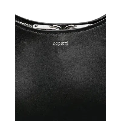 Coperni Medium Soft Swipe Leather Shoulder Bag In Black