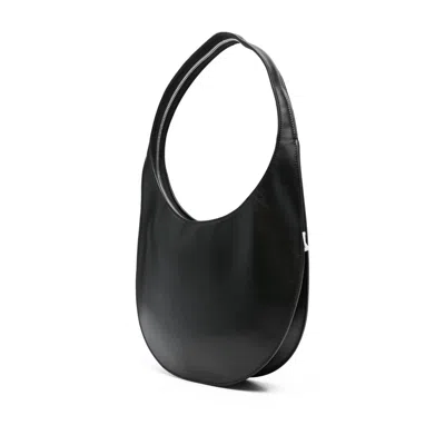 Coperni Medium Soft Swipe Leather Shoulder Bag In Black