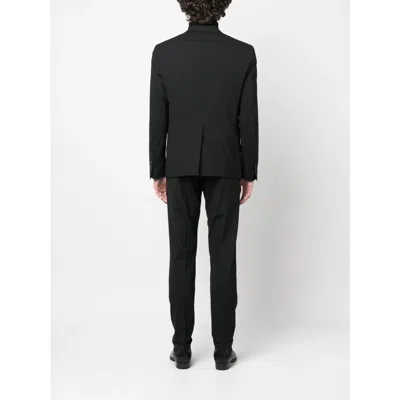 Dsquared2 Suit With Chest Pocket And Notched Lapels In Black