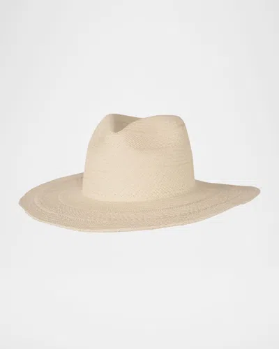 Janessa Leone Capri Straw Panama Hat In Neutral