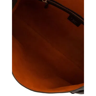 Givenchy Medium Voyou Calfskin Shoulder Bag With Buckle Fastening In Brown