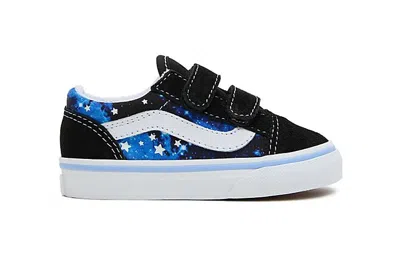 Vans (td)  Old Skool Hook And Loop 'black Blue' In Multi