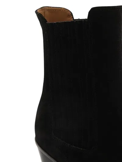 Paris Texas Dallas Suede Ankle Boots In Black