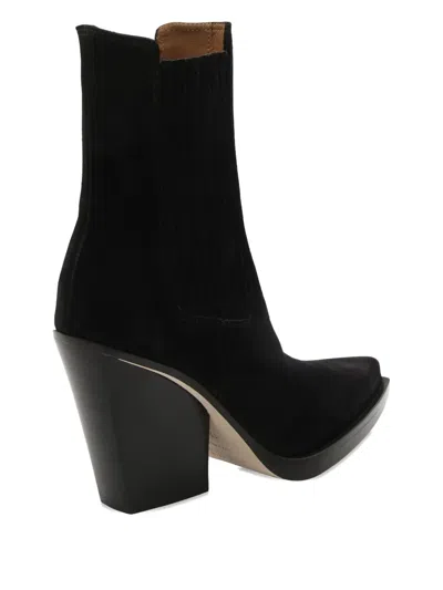 Paris Texas Dallas Suede Ankle Boots In Black