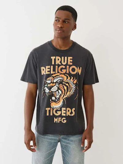 True Religion Men's Mfg Tiger Vintage T-shirt In Black