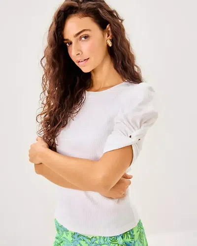 Lilly Pulitzer Igby Knit Top In Resort White In White