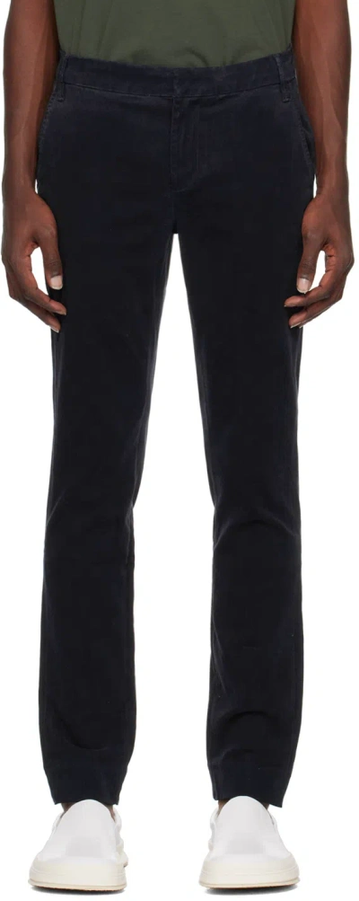 Frame Tailored Chino Pants With Back Pockets In Black