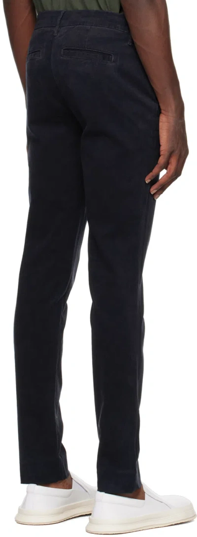 Frame Tailored Chino Pants With Back Pockets In Black