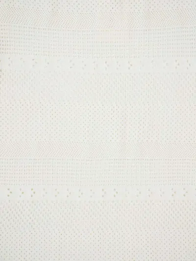 Frame Crochet Knit Pencil Skirt In White