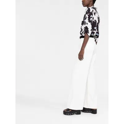 Frame High Rise Le Palazzo Crop Jean In Au Natural Clean Raw After In White