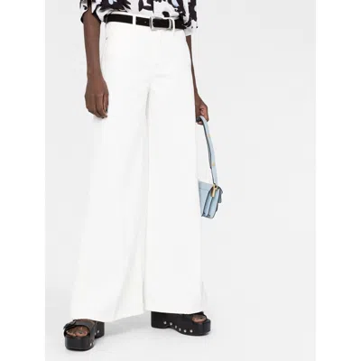 Frame High Rise Le Palazzo Crop Jean In Au Natural Clean Raw After In White