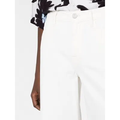 Frame High Rise Le Palazzo Crop Jean In Au Natural Clean Raw After In White