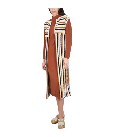 Alysi Long Vest In Multicolour