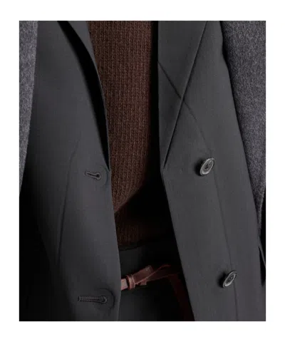 Prada Single-breasted Jacket In Superfine Wool In Black