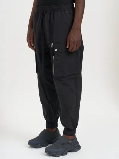 Thom Krom Elasticated-waist Cargo Trousers In Black