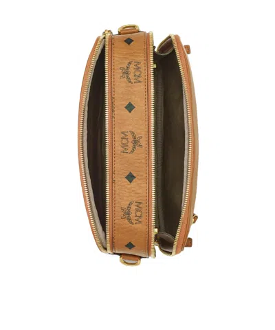 Mcm Diamond Vi Crossbody Bag In Visetos Cognac In Brown