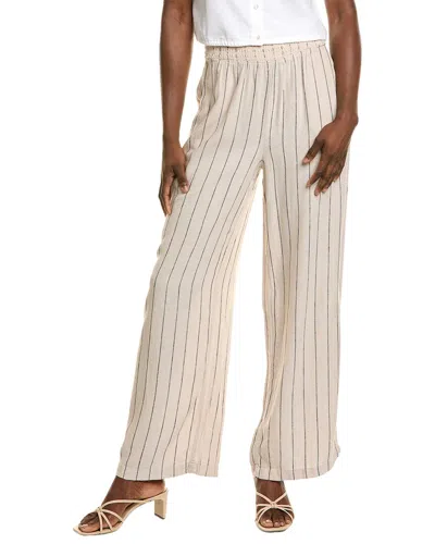 Ellen Tracy Linen-blend Pant In Neutral
