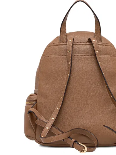 Liu •jo Logo-lettering Backpack In Brown
