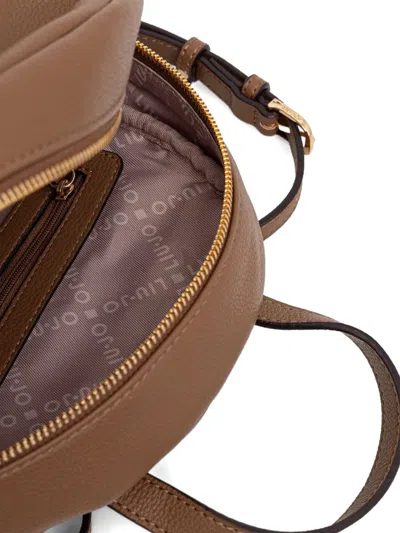 Liu •jo Logo-lettering Backpack In Brown