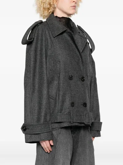 束腰双排扣夹克