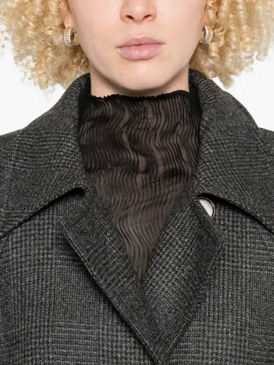 束腰双排扣夹克