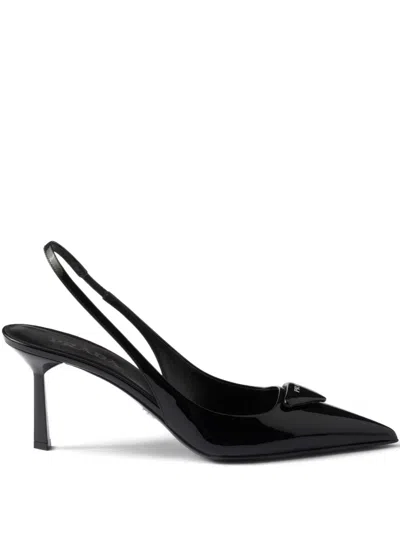 Prada Woman Black Pumps In Black