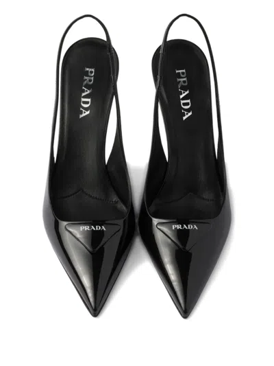 Prada Woman Black Pumps In Black