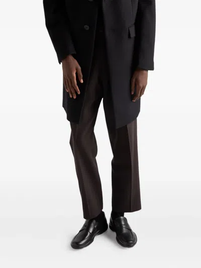 Prada Toblach Leather Loafers In Black